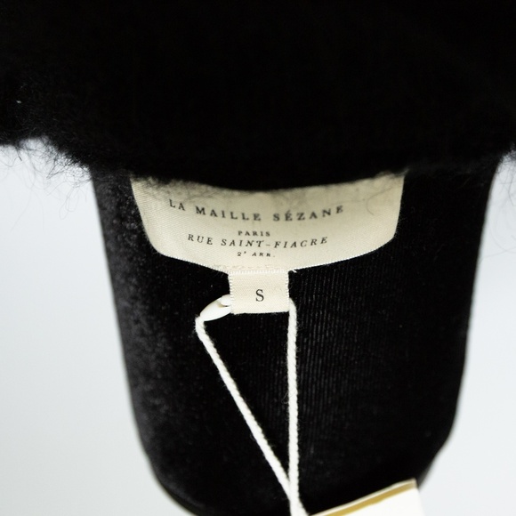 SEZANE Uriel Long Sleeve Dress in Black Multicoloured - Size Small - Picture 10 of 13